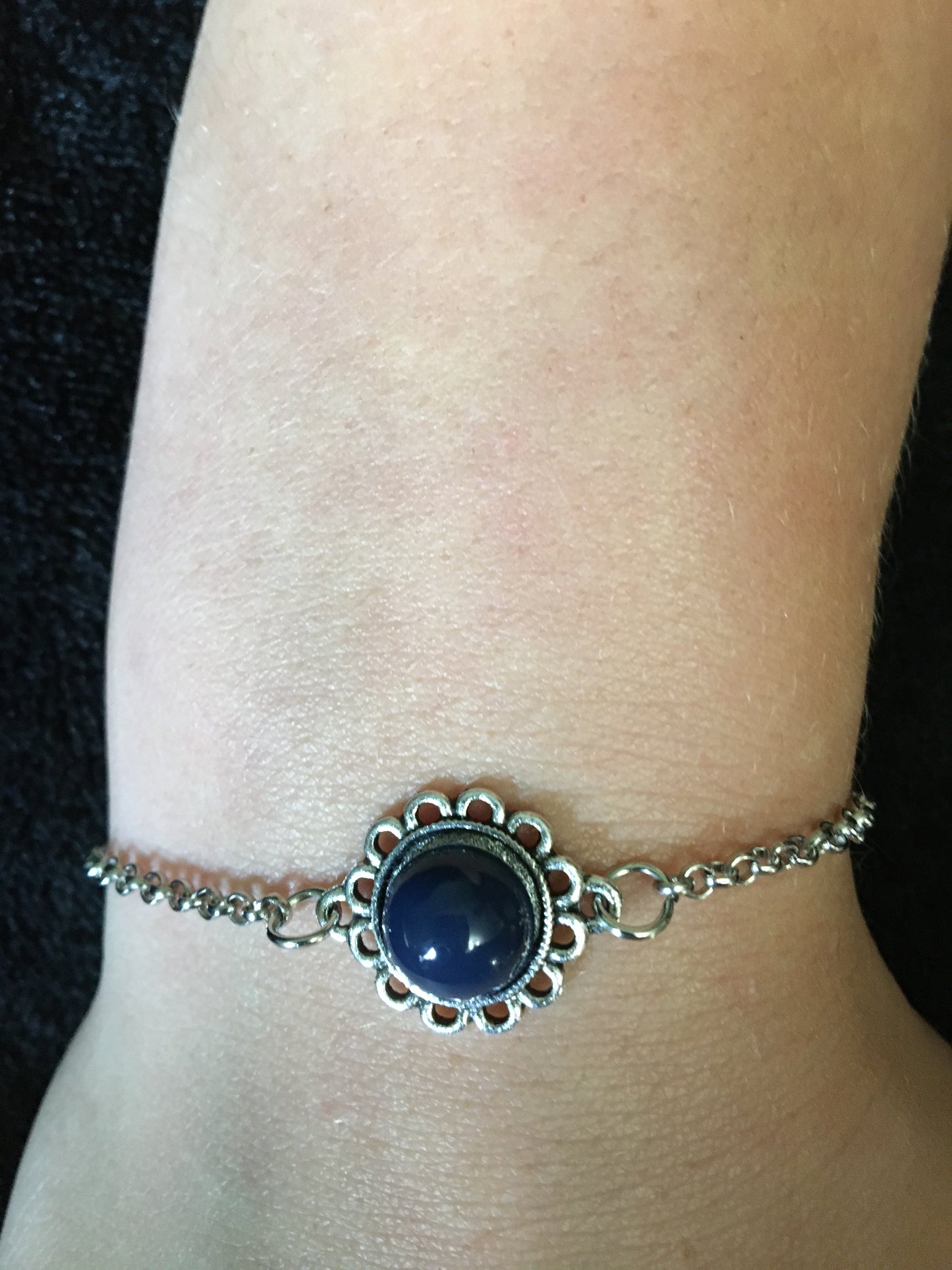 Bohemian Vintage Round Stone Bracelet B-6 chain