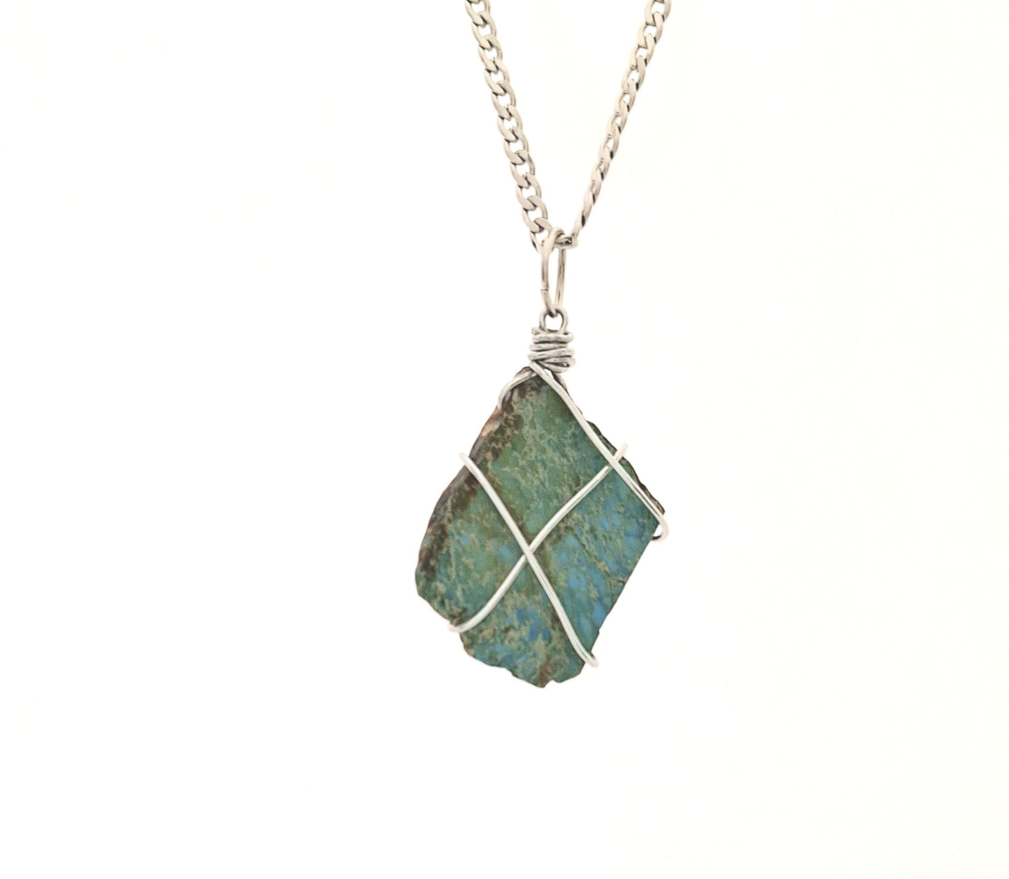 Dyed Imperial Jasper Necklace N- 47