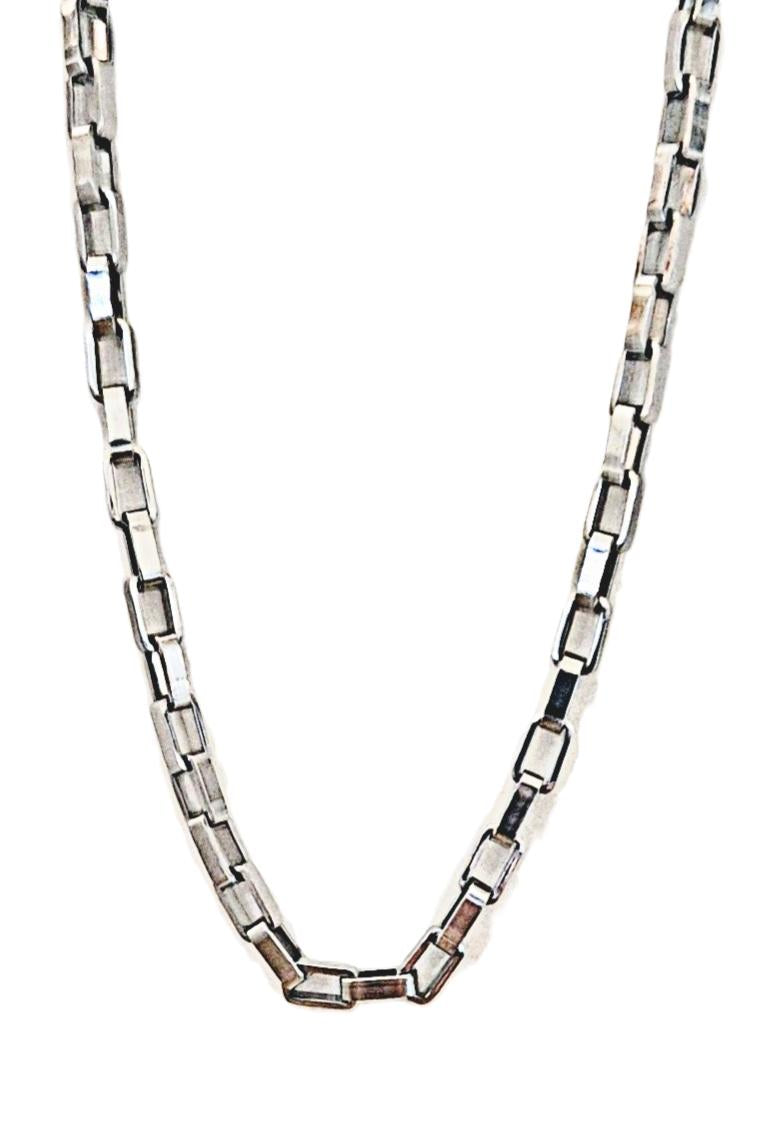 Box Link Titanium Chain 20" Necklace N-45 for men and women