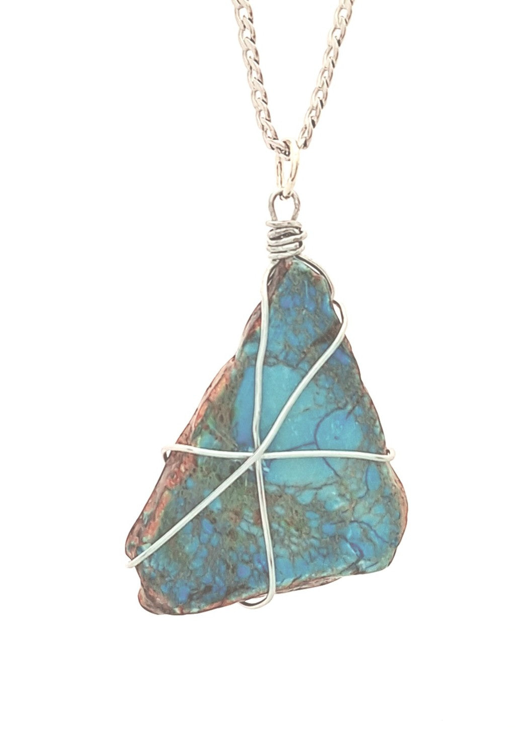 Dyed Imperial Jasper Necklace N- 47