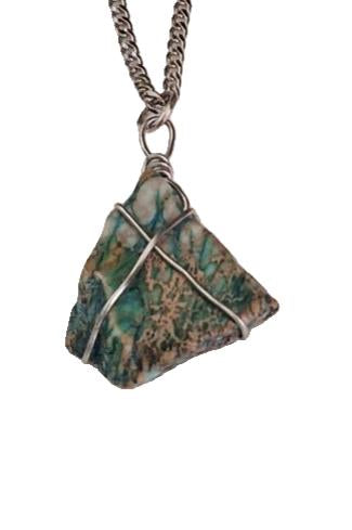 Dyed Imperial Jasper Necklace N- 47