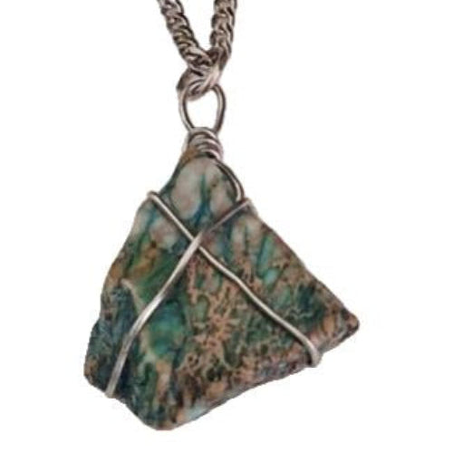 Dyed Imperial Jasper Necklace N- 47