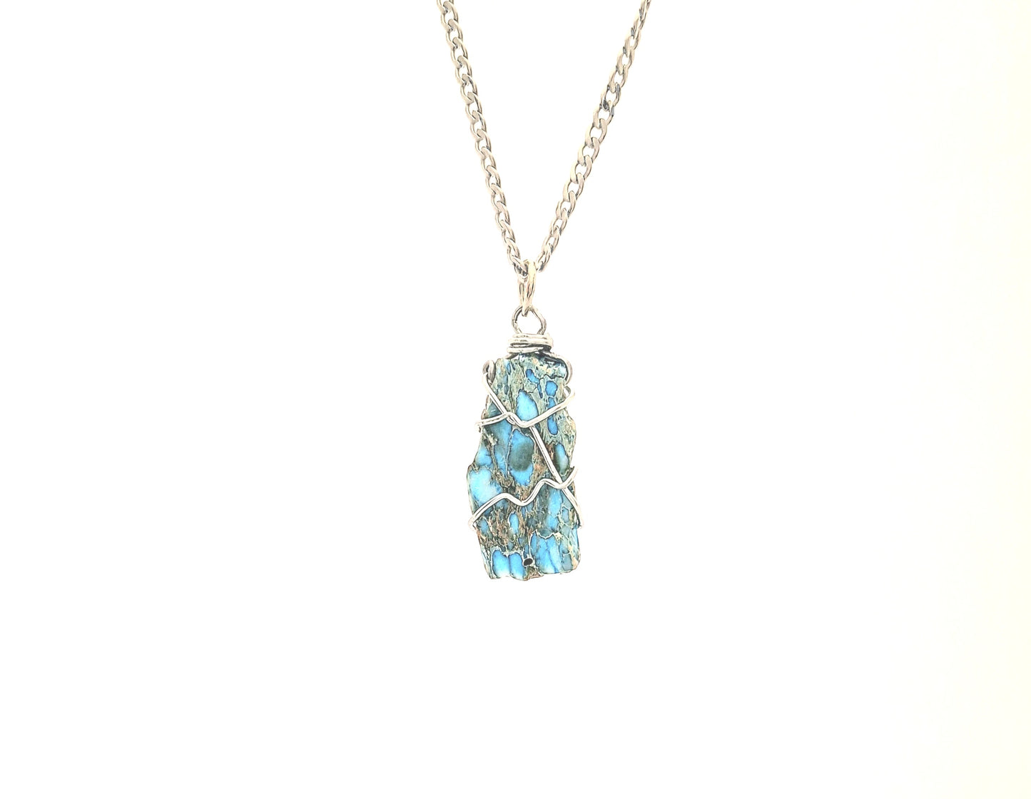 Dyed Imperial Jasper Necklace N-52 - Mae's Studio Jewelry
