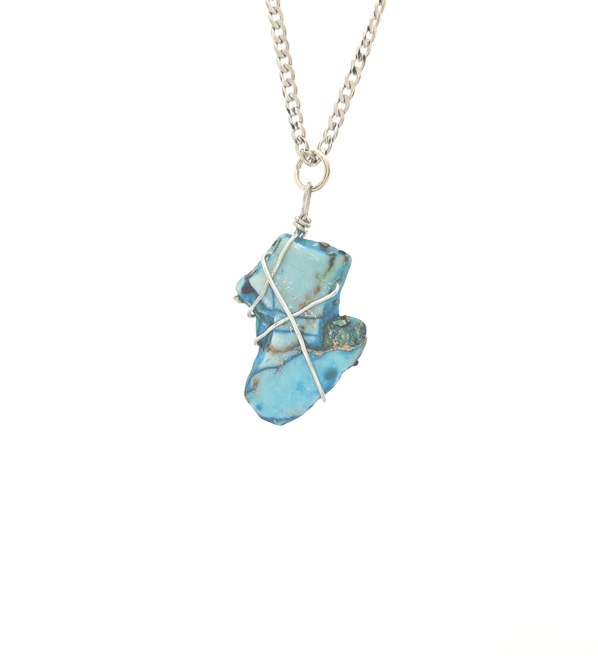 Dyed Imperial Jasper Necklace N-51 - Mae's Studio Jewelry