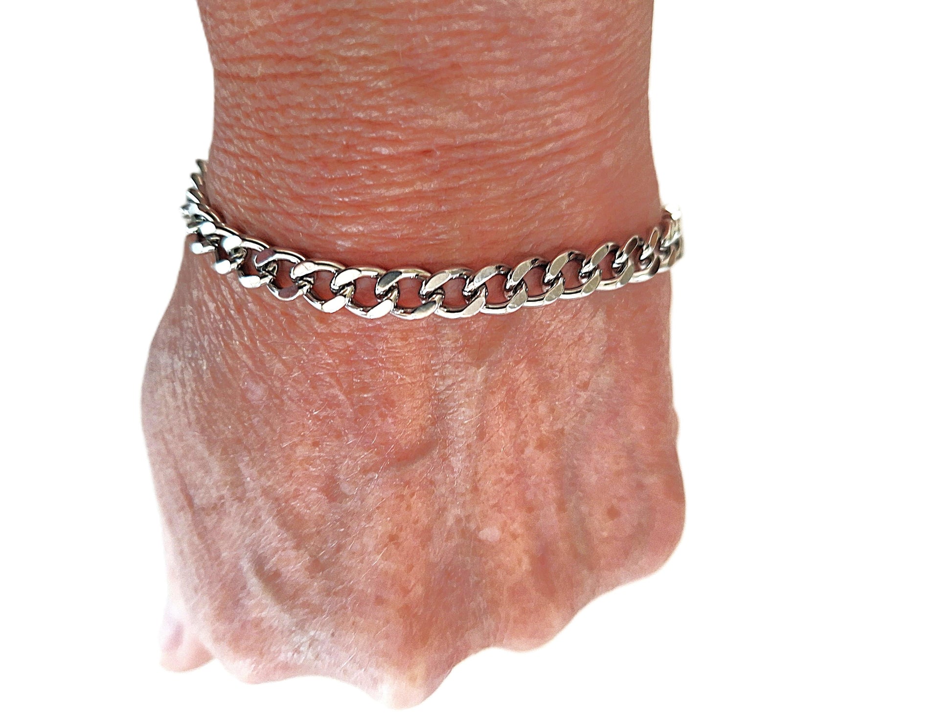 Cuban Titanium Bracelet 7mm B-24 Men and Women