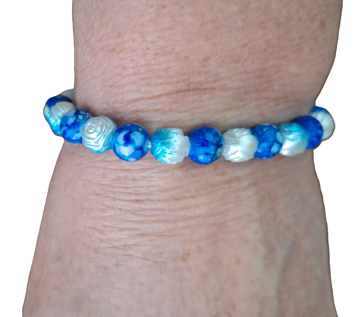 Rose Flower Bracelet  B-27 stretchy