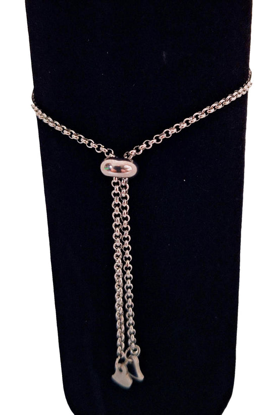 Adjustable Heart Bracelet/Anklet B-28 chain