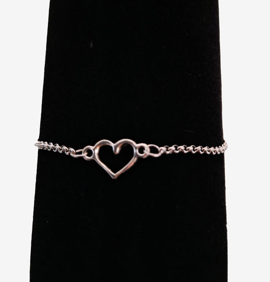 Adjustable Heart Bracelet/Anklet B-28 chain