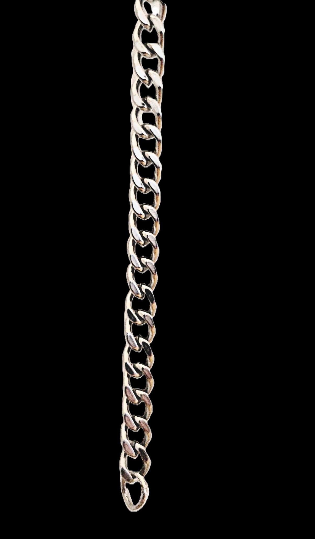Cuban Titanium Bracelet 7mm B-24 Men and Women - Mae's Studio Jewelry