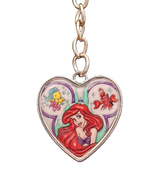  "Ariel Disney princess keychain - Little Mermaid character"