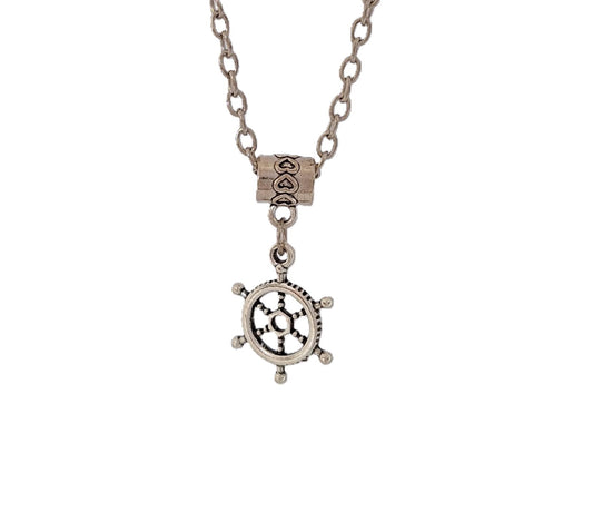 Ships Wheel Necklace N-26 For men or women