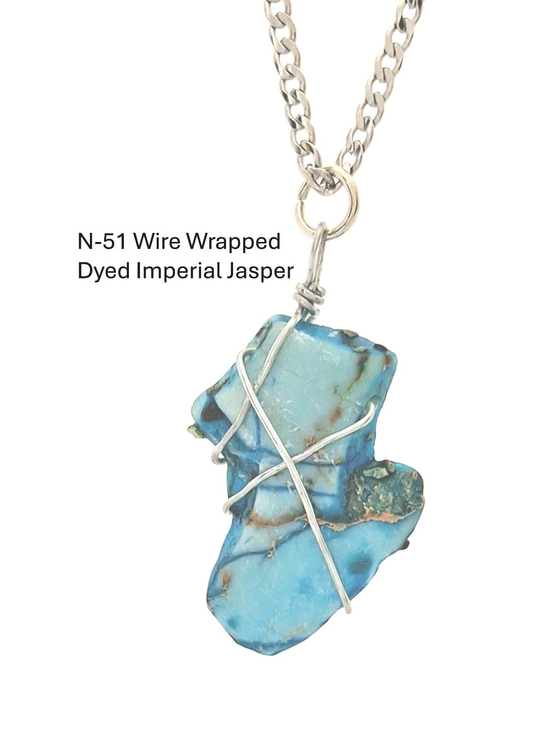 Dyed Imperial Jasper Necklace N-51