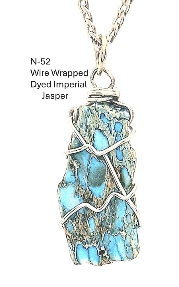 Dyed Imperial Jasper Necklace N-52