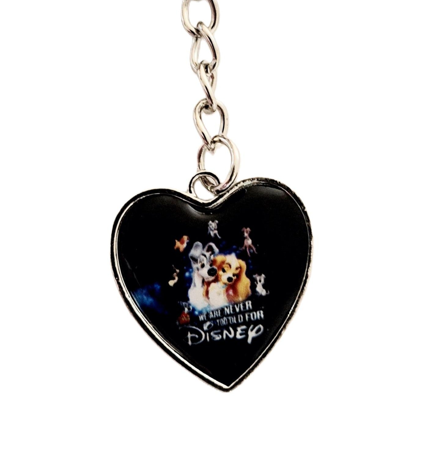 Lady and the Tramp Disney necklace-Lady and the Tramp → "romantic dog duo" 